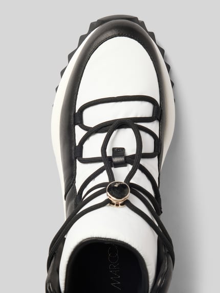 Marc Cain Bags & Shoes Boots van leermix met vetersluiting Zwart - 3