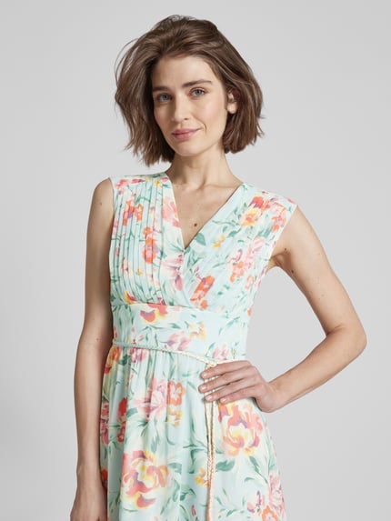 GUESS Midikleid mit floralem Print Modell 'GILDA' Mint 3