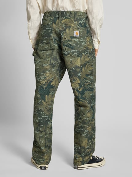 Carhartt Work In Progress Spodnie materiałowe z wpuszczanymi kieszeniami w stylu francuskim Zielony 5