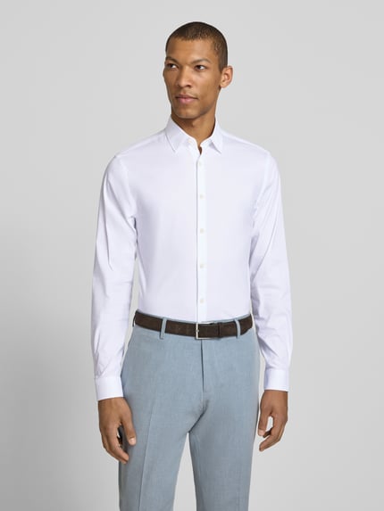 Tiger of Sweden Extra Slim Fit Business-Hemd mit Kentkragen Modell 'BRODIE' Weiss 4