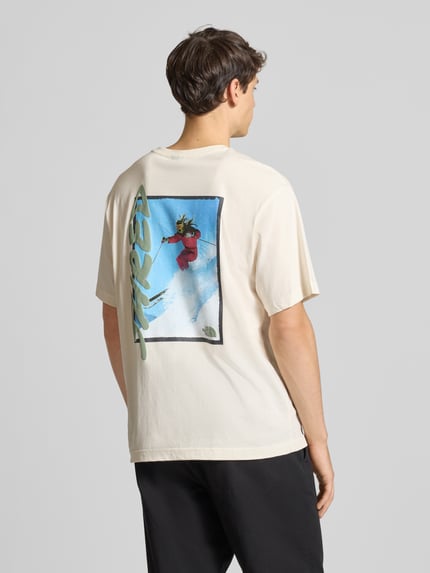The North Face T-Shirt mit Label-Detail Offwhite 5