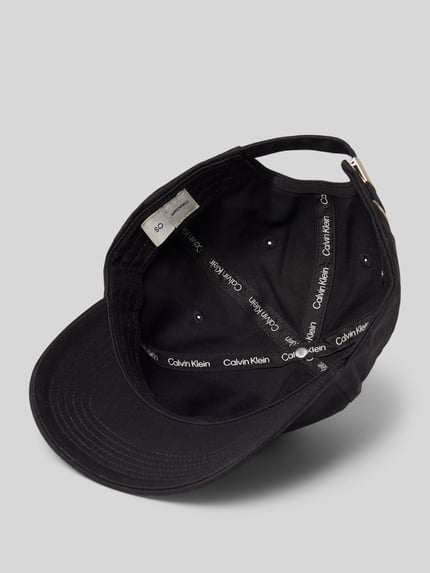 CK Calvin Klein Base Cap mit Logo-Stitching Modell 'Baseball' BLACK 2