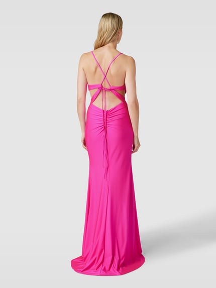 Mascara Abendkleid mit Cut Outs Pink 5