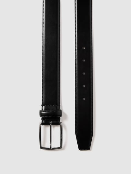 BOSS Leren riem, model 'Celie' Zwart - 3