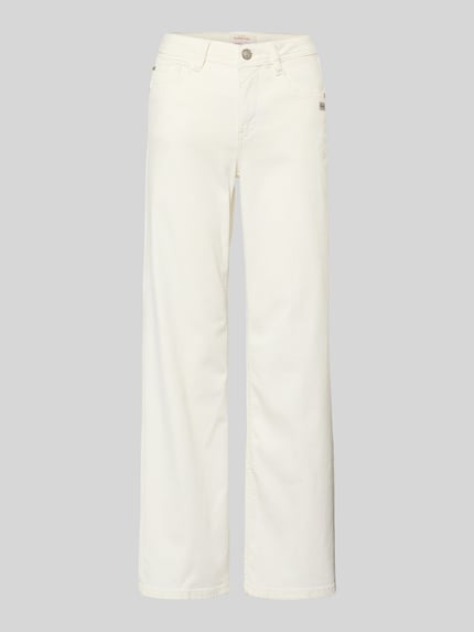 GANG Wide Leg Medium Wais Jeans Modell 'AMELIE' Offwhite 2