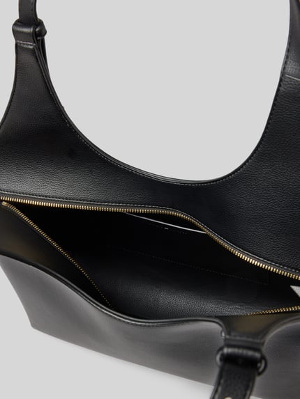 Produktfoto, Shopper in genarbtem Leder-Optik van Tommy Hilfiger met effen kleuren, ritssluiting, hoofdvak, steekvak, label in reliëf, draagband, materiaalverwerking kunstleer.