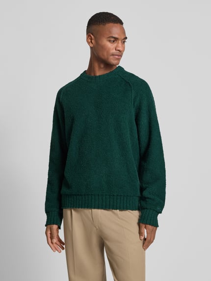 HUGO Relaxed Fit Pullover aus Baumwoll-Mix Modell 'SAN CHRISTOPHER' Dunkelgruen 4