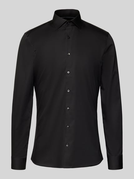 OLYMP No. Six Super Slim Fit Businesshemd mit Kentkragen Black 2