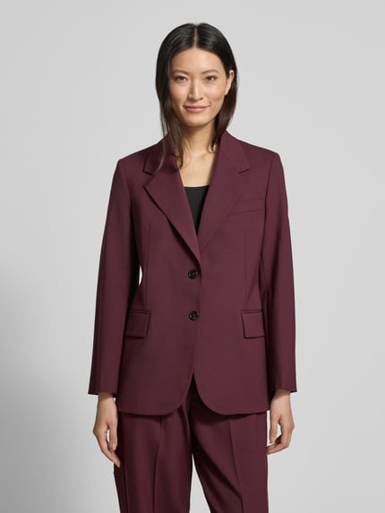 Tommy Hilfiger Krótki blezer o kroju relaxed fit z mieszanki wełny Bordowy 4