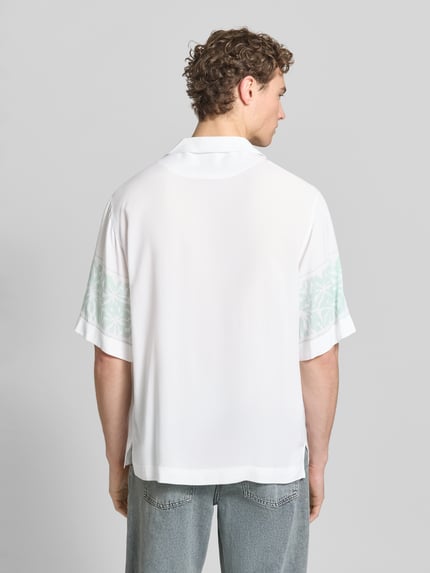 BOSS Orange Regular Fit Freizeithemd aus reiner Viskose Modell 'LAPISY' Weiss 5