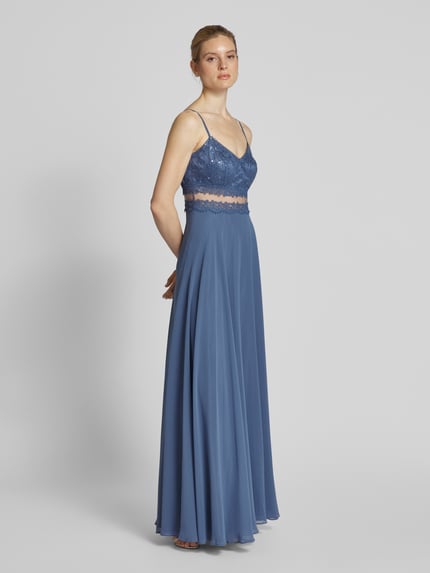 VM by Vera Mont Abendkleid mit Paillettenbesatz Hellblau 1