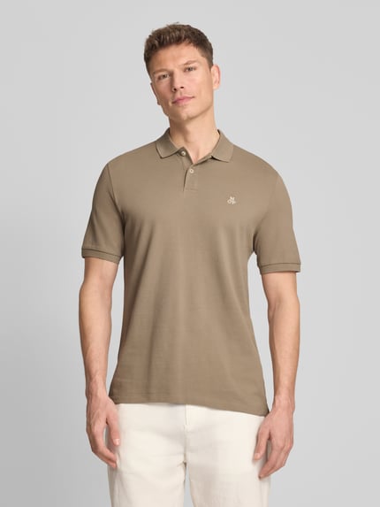 Marc O'Polo Regular Fit Poloshirt aus reiner Baumwolle Beige 4