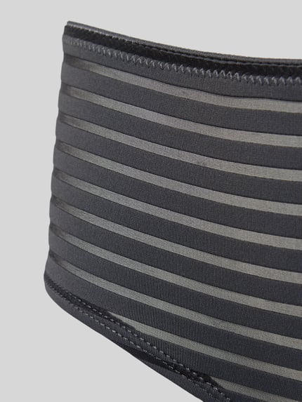 Marc O'Polo Panty met streepmotief Zwart - 2