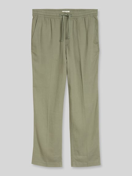 Tom Tailor Denim Regular Fit Hose aus Viskose-Leinen-Mix Schilf 2