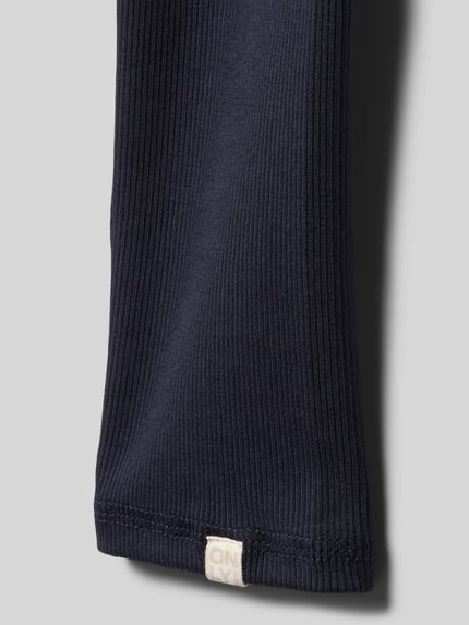 ONLY Legginsy o kroju slim fit z mieszanki bawełny model ‘TRINNY LIFE’ Granatowy 2