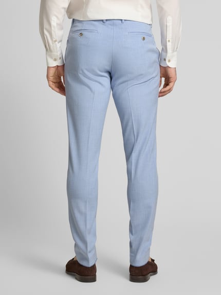MCNEAL Slim Fit Anzughose mit Strukturmuster Hellblau 5