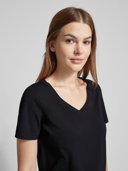 s.Oliver RED LABEL T-Shirt mit V-Ausschnitt Black 3
