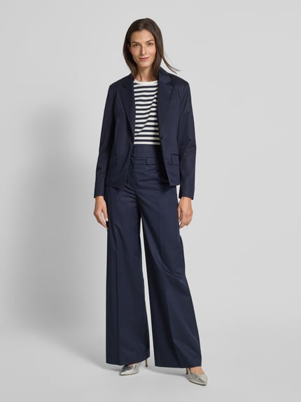 BOSS Regular Fit Blazer aus Leinen-Mix Modell 'Jaleto' Marine 1
