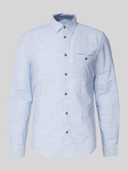 Tom Tailor Regular Fit Freizeithemd aus reiner Baumwolle Hellblau 2