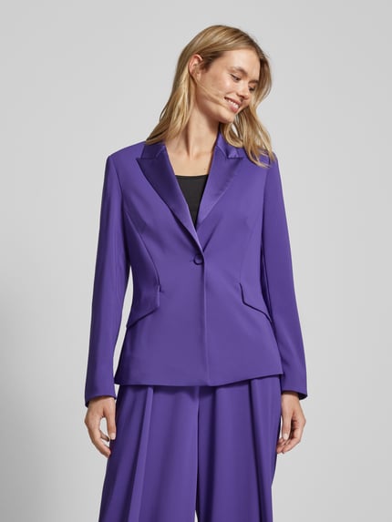 Marc Cain Blazer met klepzakken en knoopsluiting Paars - 4