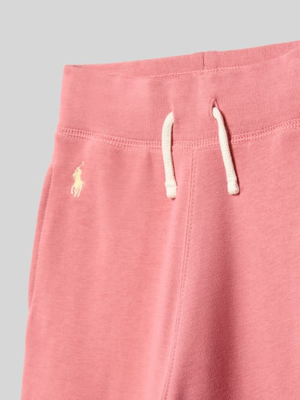 Productfoto, Regular Fit Sweatpants uit katoenmix van Polo Ralph Lauren Teens, look: effen, logodetail, tunnelkoord, boord, zij-steekzakken, sweat