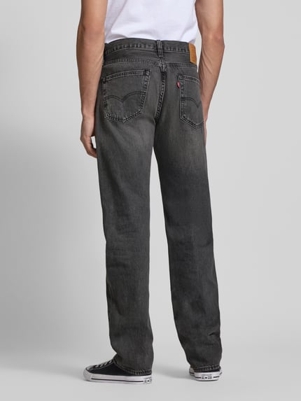 Levi's® Jeansy w kroju wide fit z wpuszczanymi kieszeniami Model '501®' Ciemnoszary 5