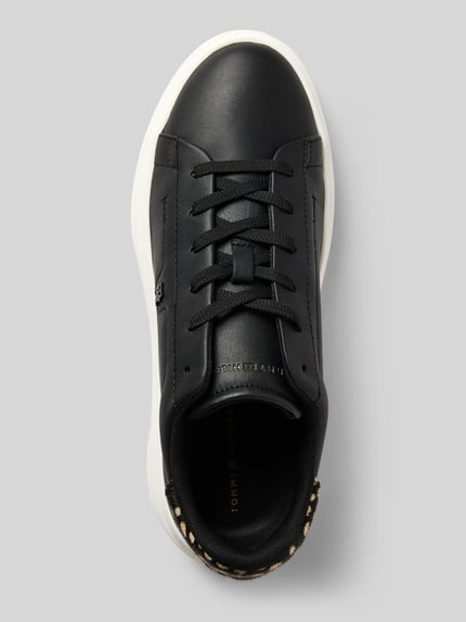Tommy Hilfiger Low Top Sneaker aus echtem Nappaleder Black 3