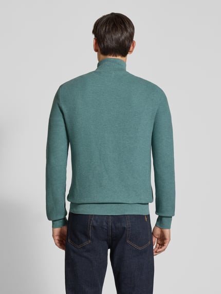 Polo Ralph Lauren Pullover mit Half Zip Troyerkragen Eisblau 5