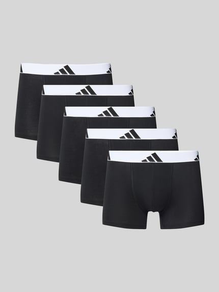adidas Sportswear Boxershort met elastische band met logo in een set van 5 stuks Zwart - 1