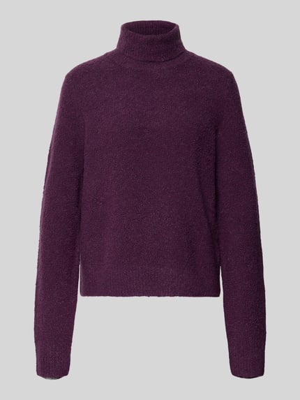 BOSS Turtleneck aus Kaschmir mit Rollkragen Purple 1