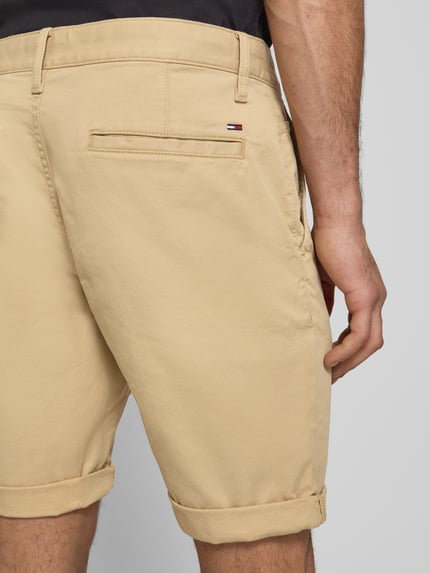 Tommy Jeans Szorty chino o kroju slim fit z mieszanka bawełny Beżowy 3