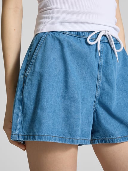 NOISY MAY® High waist korte jeans met steekzakken, model 'MOLLA' Lichtblauw - 3