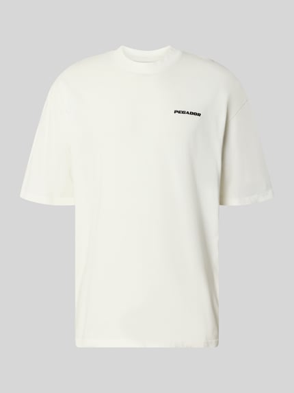 t-shirt o kroju oversized z wyhaftowanym logo Shop The Look MANNEQUINE