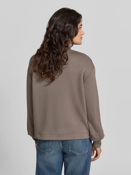 OPUS Sweatshirt mit Stehkragen Modell 'Gluba club' Taupe 5