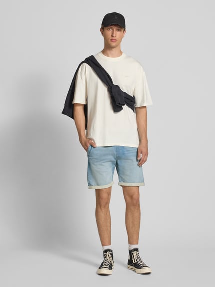 JACK & JONES Shorts mit elastischem Bund Modell 'RICK' Hellblau 1