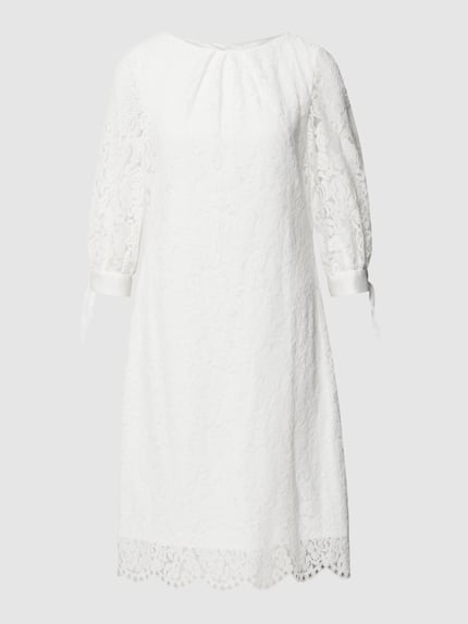 SWING Cocktailkleid mit floraler Spitze Offwhite 2
