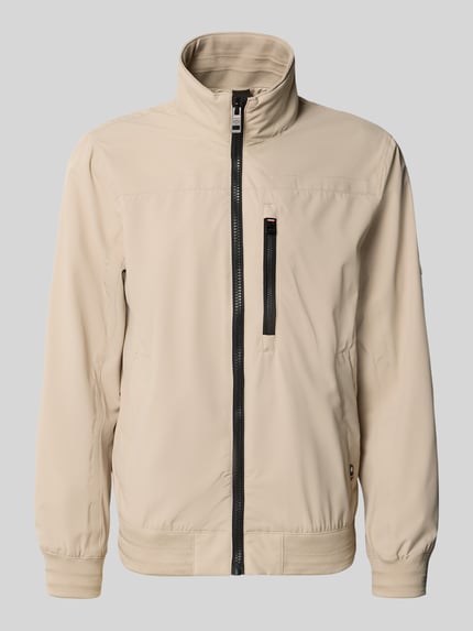 Tom Tailor comfort fit blouson met geribde rompzoom Beige - 2
