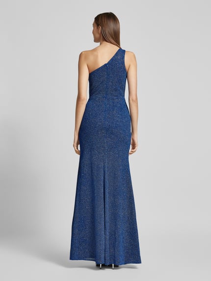 LUXUAR FASHION Avondjurk met plooien opzij Donkerblauw - 5