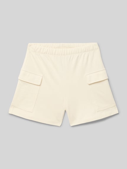 Champion Regular fit sweatshorts met logopatch Zand - 1