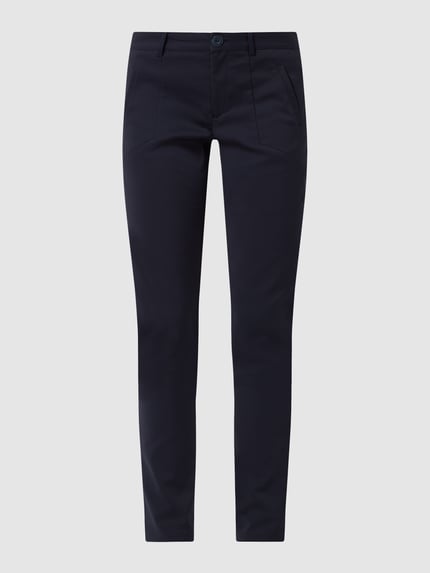 Kaffe Stoffhose mit Stretch-Anteil Modell 'Kavera' Marine 2