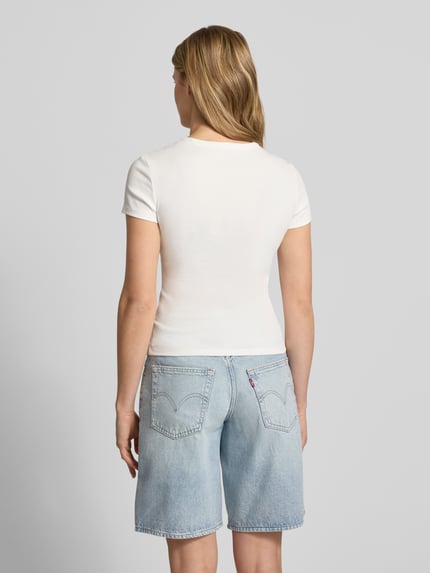Tommy Jeans Slim Fit T-Shirts aus Baumwoll-Mix im 2-er-Pack Marine 5