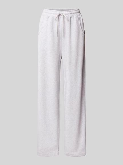 Produktfoto, Sweatpants mit Baumwoll-Anteil Modell 'BAPTOWN' von American Vintage, hellgrau, lockere Passform, elastischer Bund, Eingrifftaschen, Material-Mix, Damen Sweatpants