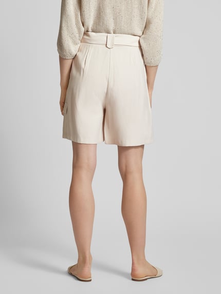 COMMA Korte loose fit broek met cargozak Zand - 5