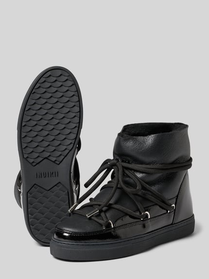 INUIKII Snow Boots aus Leder Modell 'GLOSS' BLACK 4