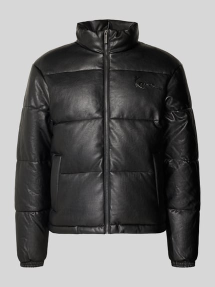 Karl Kani Regular Fit Steppjacke aus reiner Viskose Modell 'Signature' Black 2
