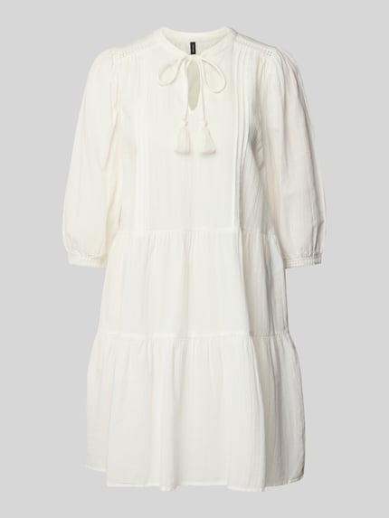 VERO MODA Tunikakleid aus reiner Baumwolle Modell 'PRETTY' Weiss 2