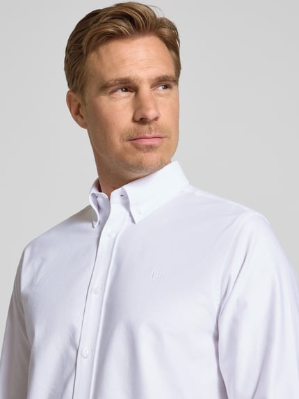 Les Deux Regular Fit Freizeithemd mit Button-Down-Kragen Modell 'Konrad' Weiss 3
