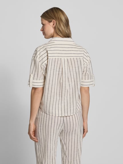 ONLY Regular Fit Hemdbluse aus reiner Baumwolle Modell 'TIZANA' Offwhite 5