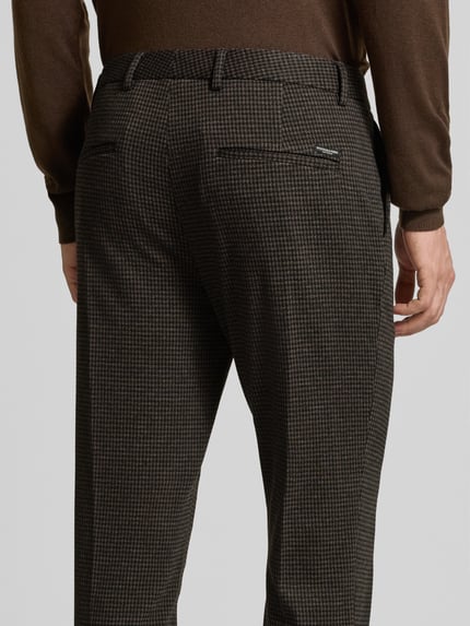 Scotch & Soda Stoffen broek met achterzakken Donkerbruin - 3