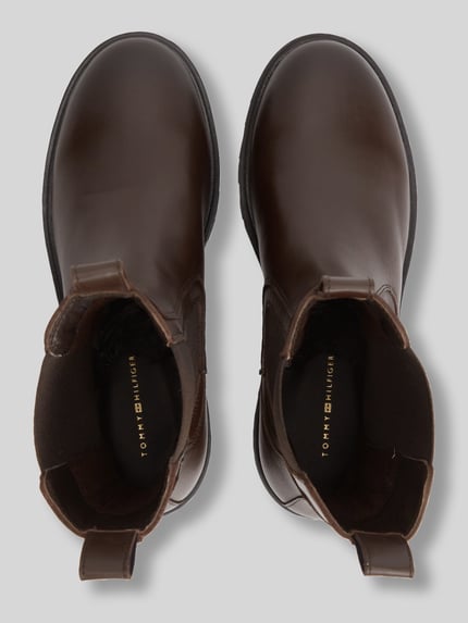 Tommy Hilfiger Laarsjes van echt rundleer Donkerbruin - 4